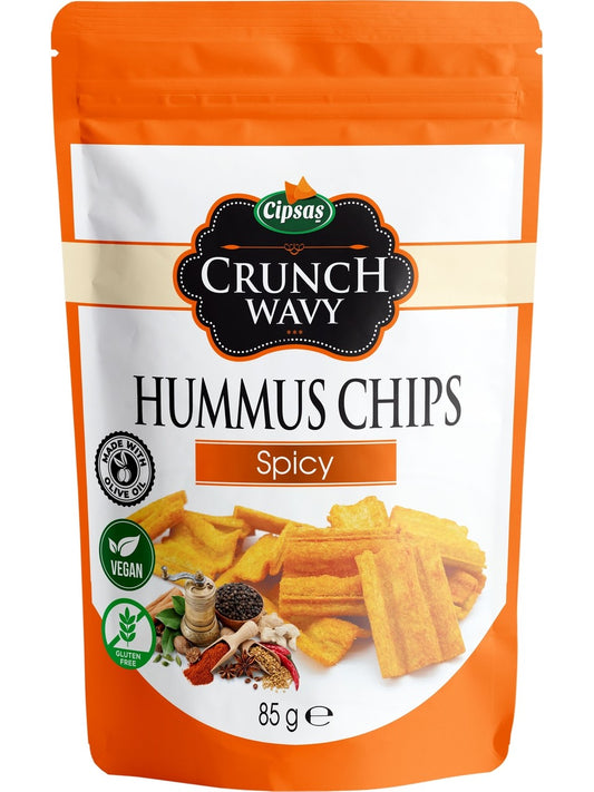 Crunch Wavy Glutensiz Baharatlı Nohut Cipsi 85gr