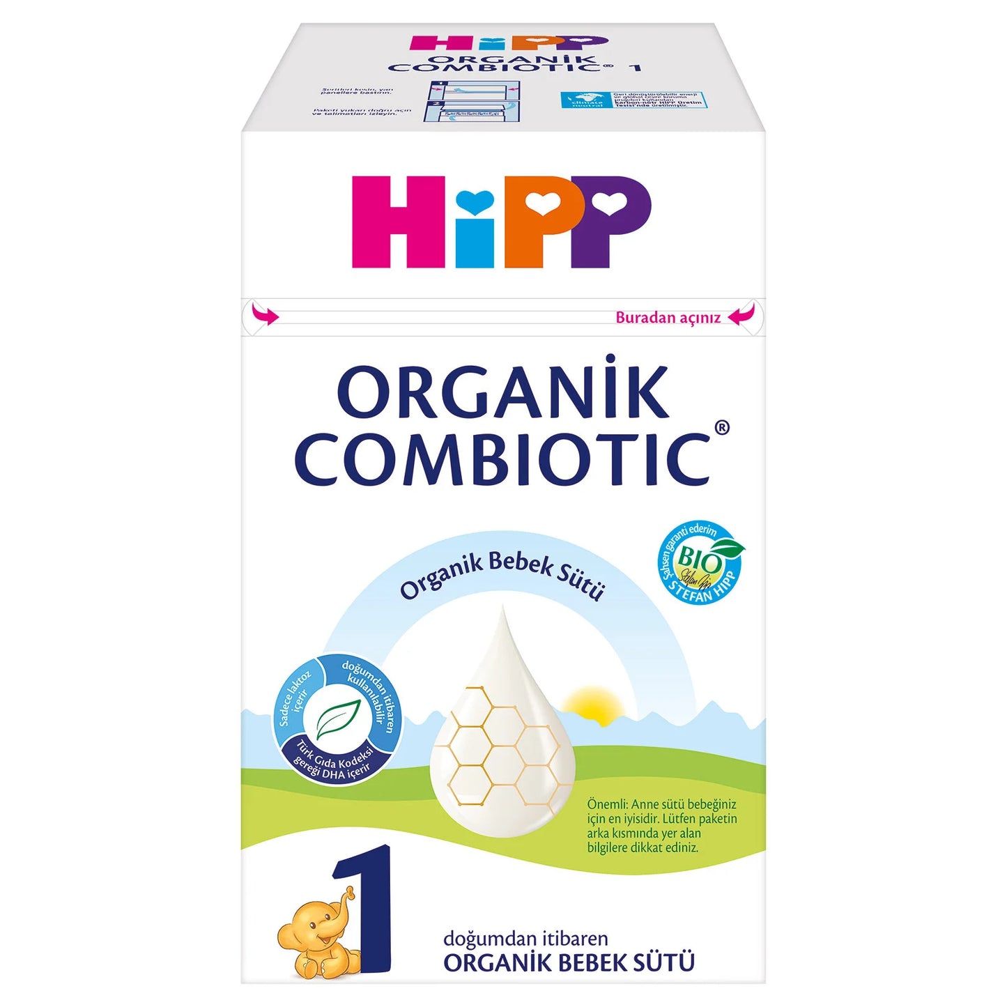 Hipp 1 Organik Combiotic Bebek Sütü 800 gr (0-6 ay)