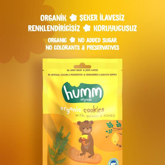 Organik Kurabiye Ballı Kinoalı - 55gr