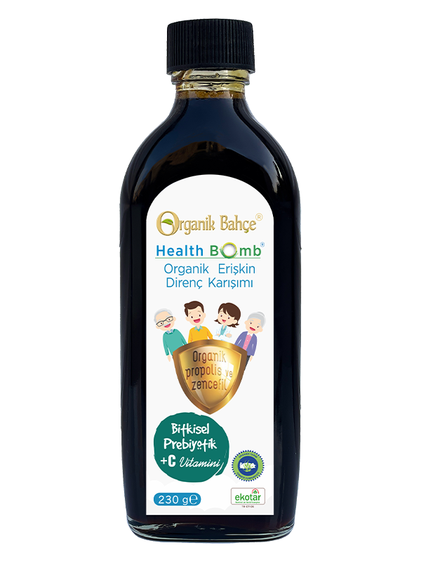 Organik Health bomb (Organik Propolis ve Zencefilli Erişkin Direnç Şurubu)