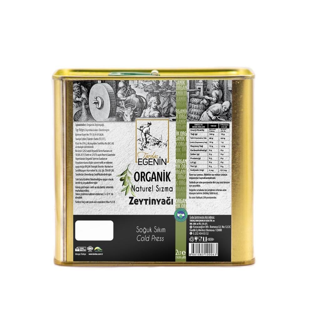 Organik Naturel Sızma Zeytinyağı 2 LT