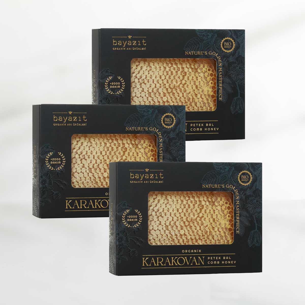 Organik Karakovan Petek Bal 500 Gr 3'lü Set