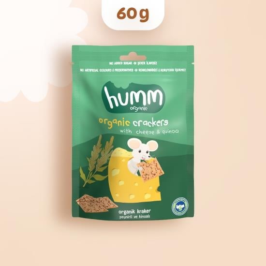 Organik Kraker Peynirli Kinoalı - 60gr