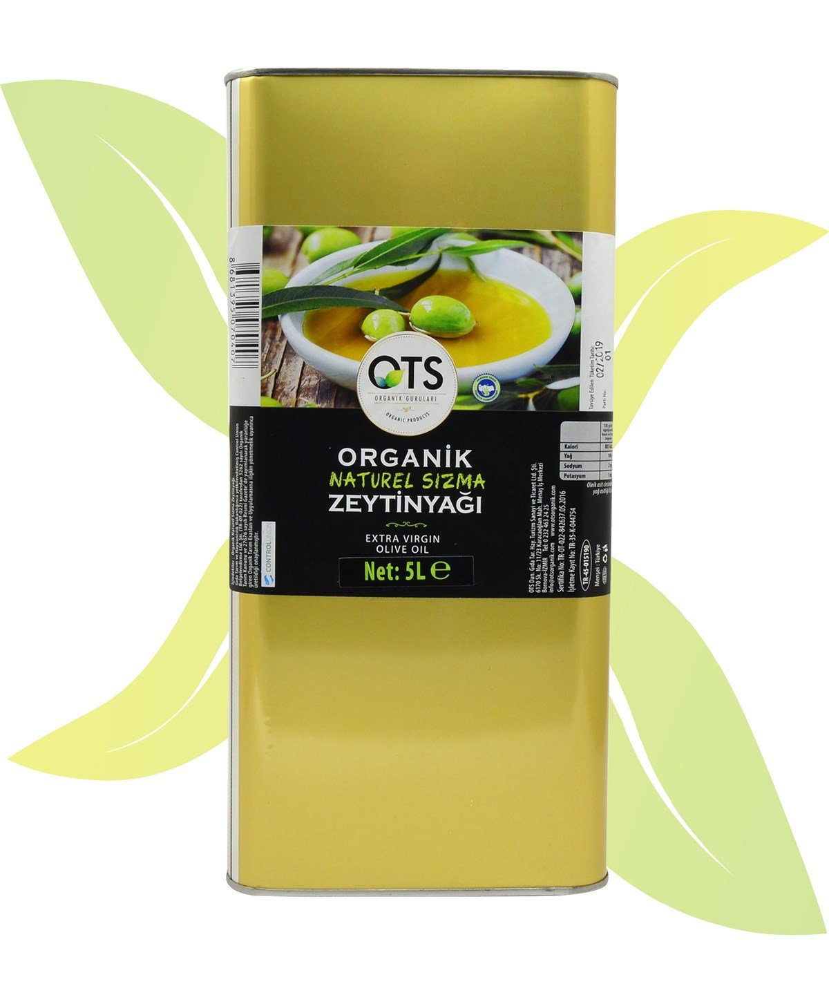 Organik Sızma Zeytinyağı 5LT
