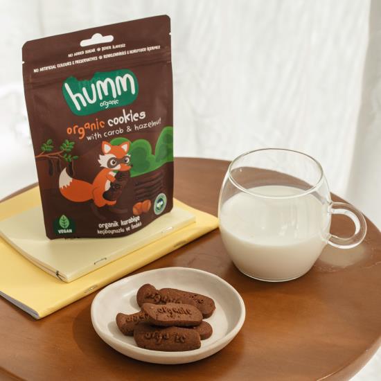 Organik Kurabiye Keçiboynuzlu Fındıklı - 55gr