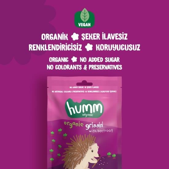 Organik Grissini Pancarlı - 75gr