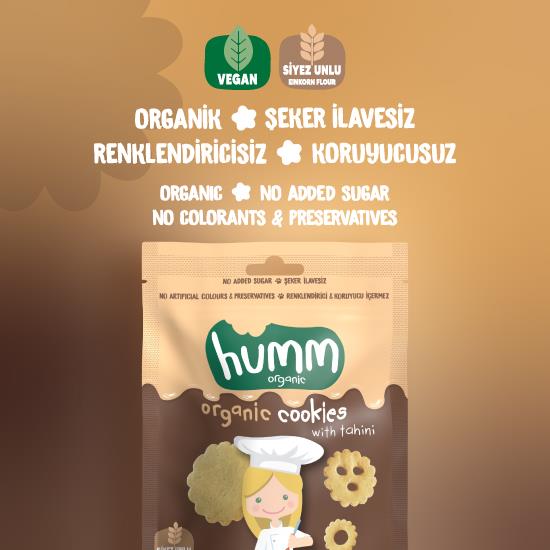 Organik Tahinli ve Pekmezli Vegan Kurabiye - 55g