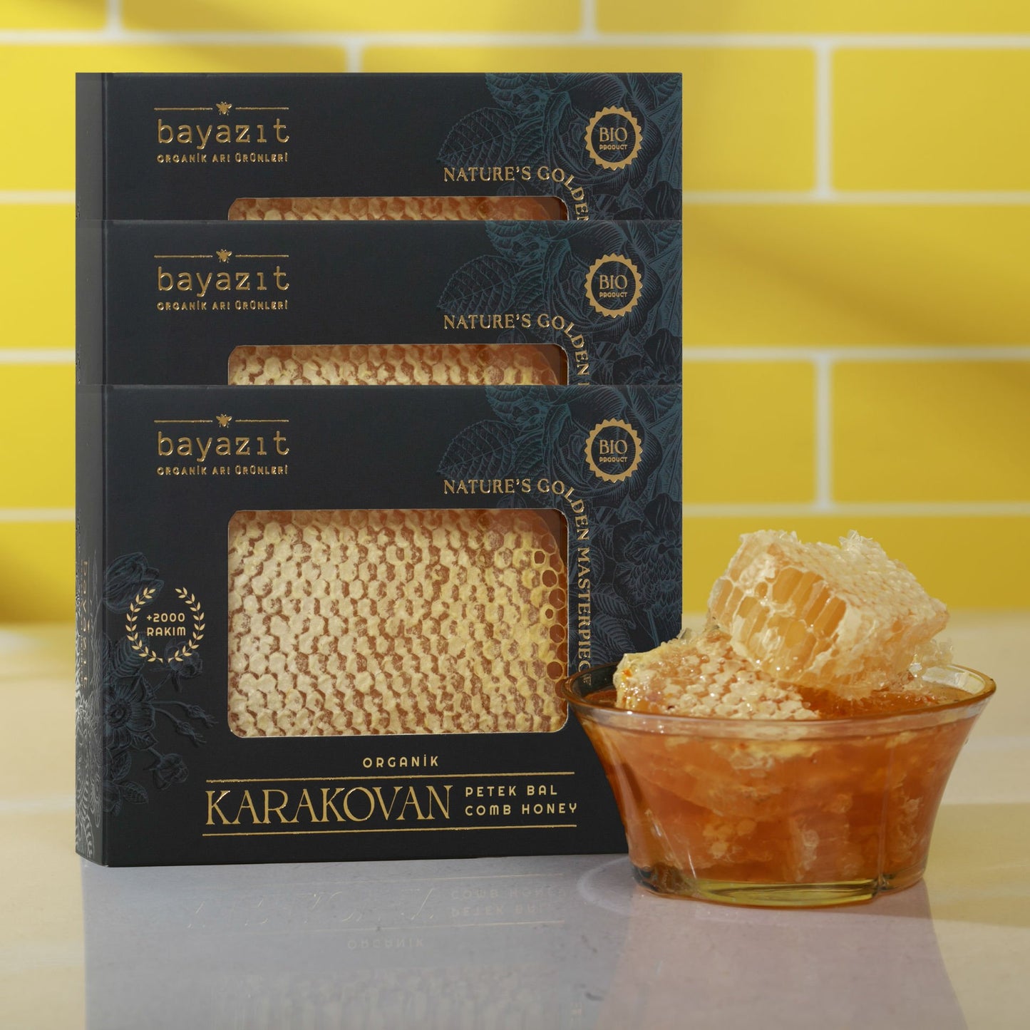 Organik Karakovan Petek Bal 500 Gr 3'lü Set