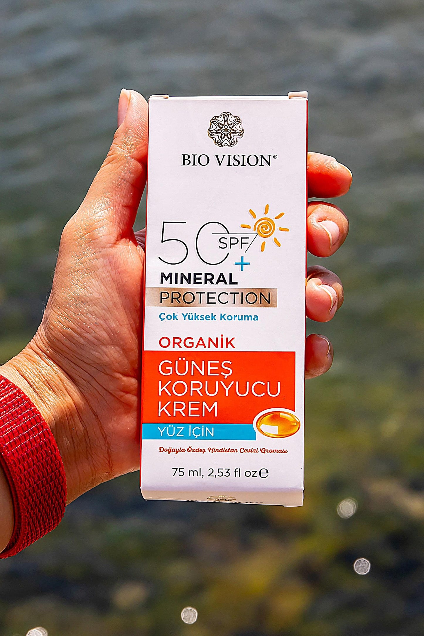 Organik Yüz için Güneş Koruyucu Kremi 75 ml SPF 50+
