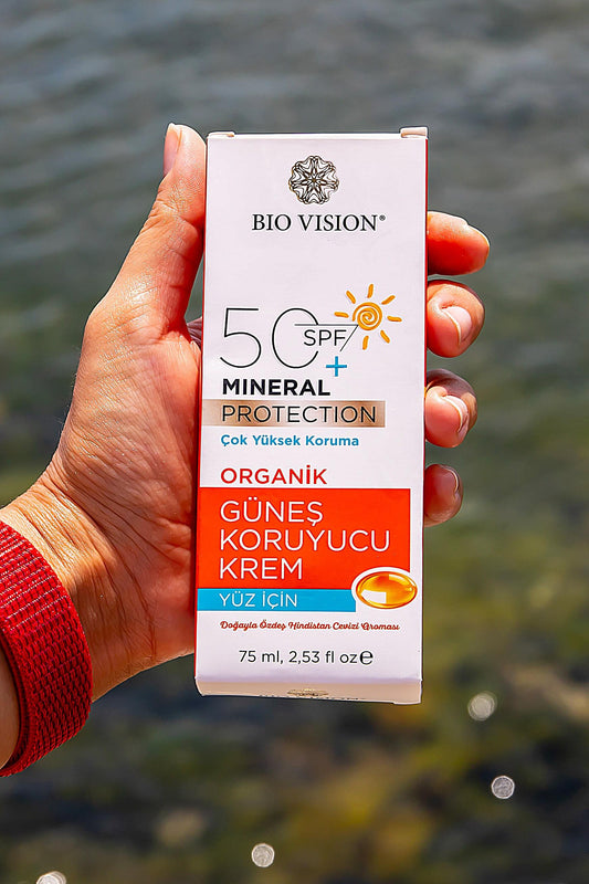 Organik Yüz için Güneş Koruyucu Kremi 75 ml SPF 50+