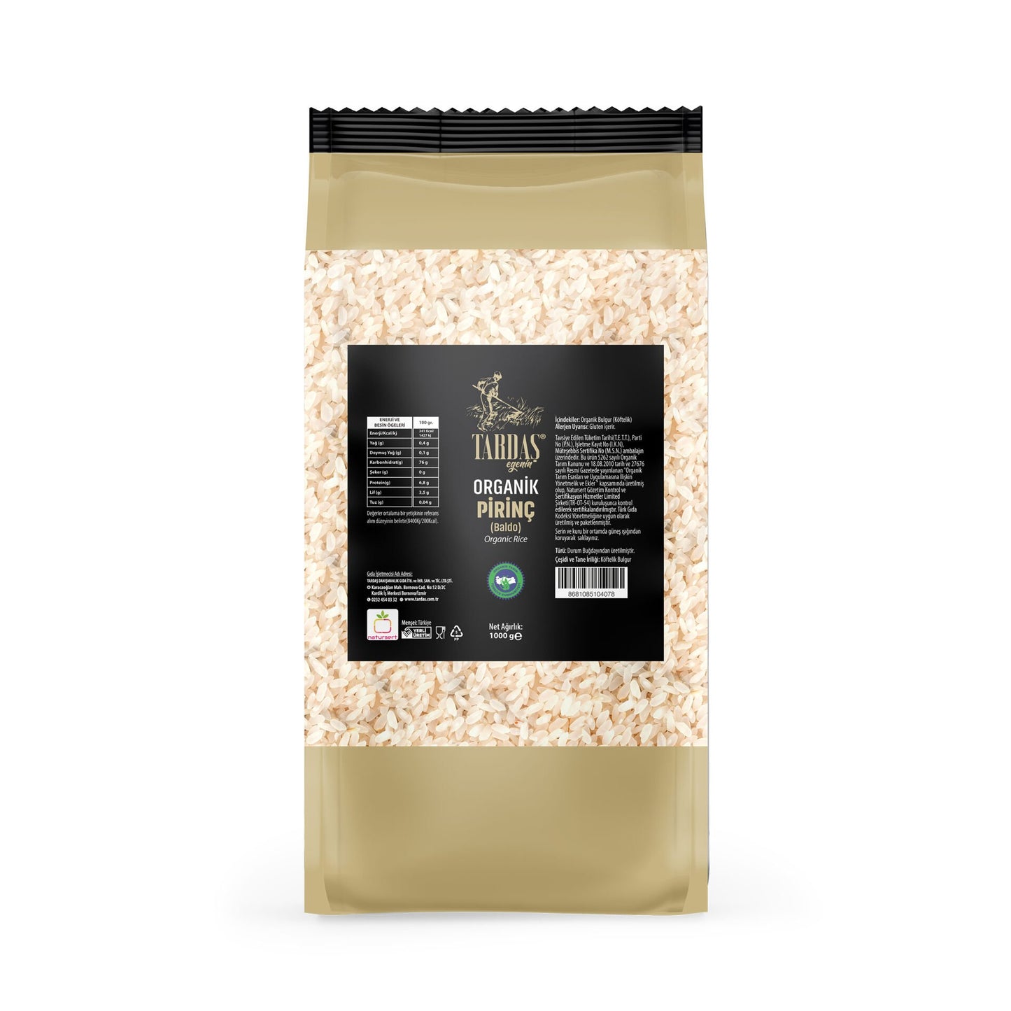 Organik Baldo Pirinç 1 Kg