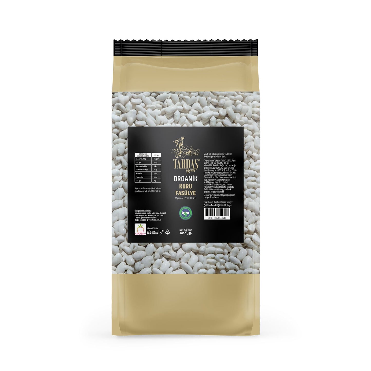 Organik Kuru Fasulye 1 Kg