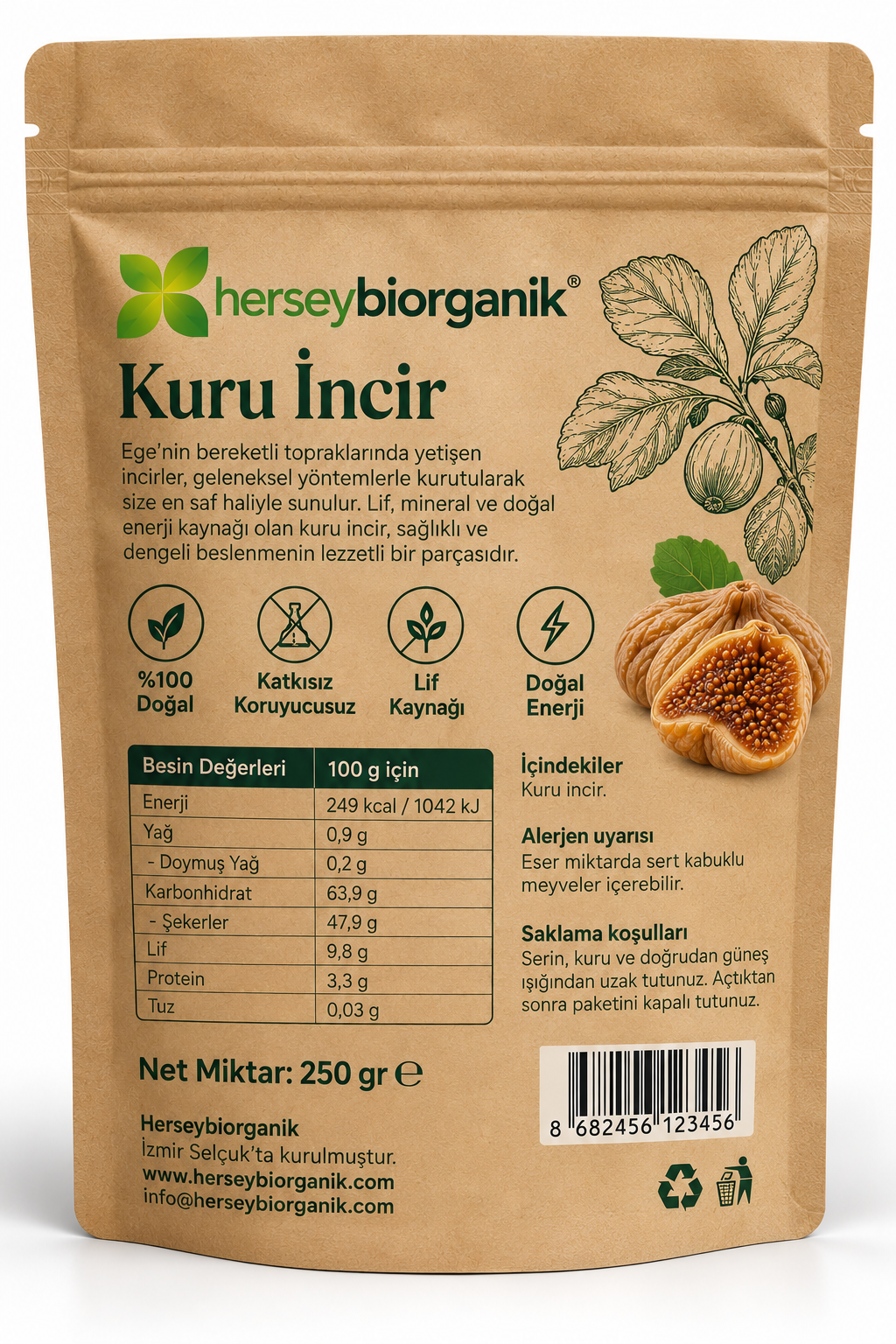 Kuru İncir 250 G
