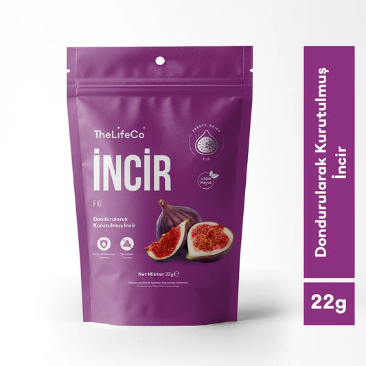 TheLifeCo Freeze Dried – Dondurularak Kurutulmuş İncir 22 g