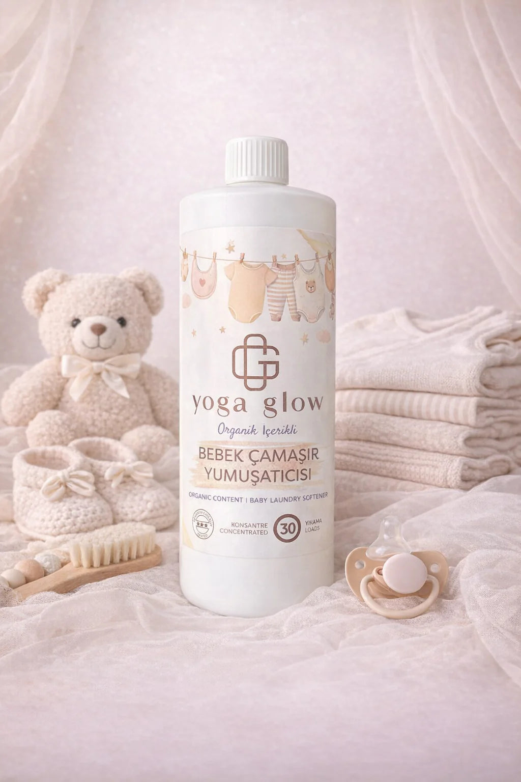 Yoga Glow Bitkisel içerikli Bebek Çamaşır Yumuşatıcısı 1 lt