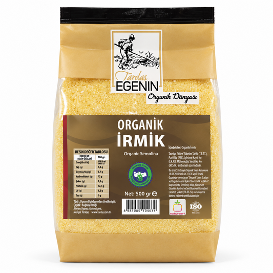 Organik İrmik 500 Gr