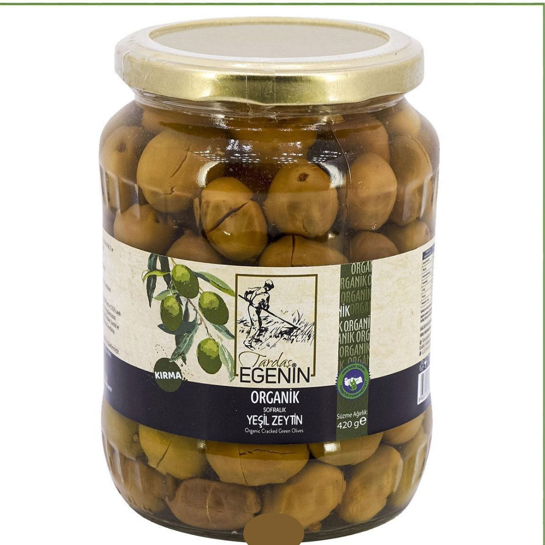 Organik Yeşil Zeytin (kırma) 660 gr