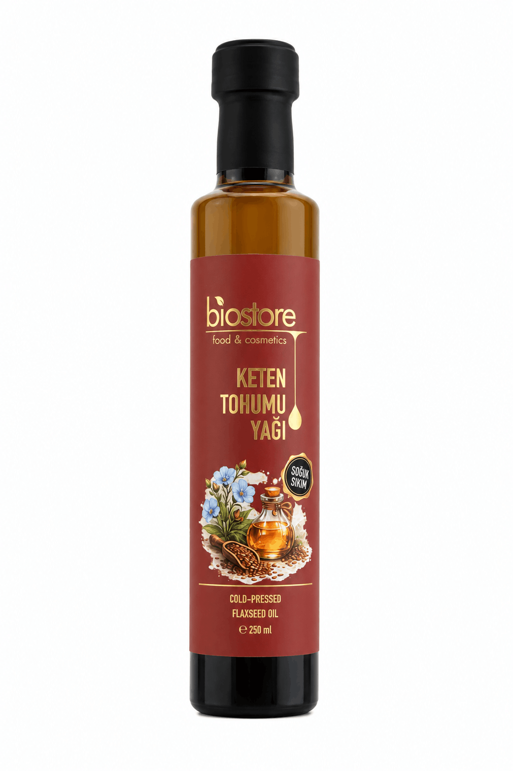Keten Tohumu Yağı Soğuk Sıkım 250 ml