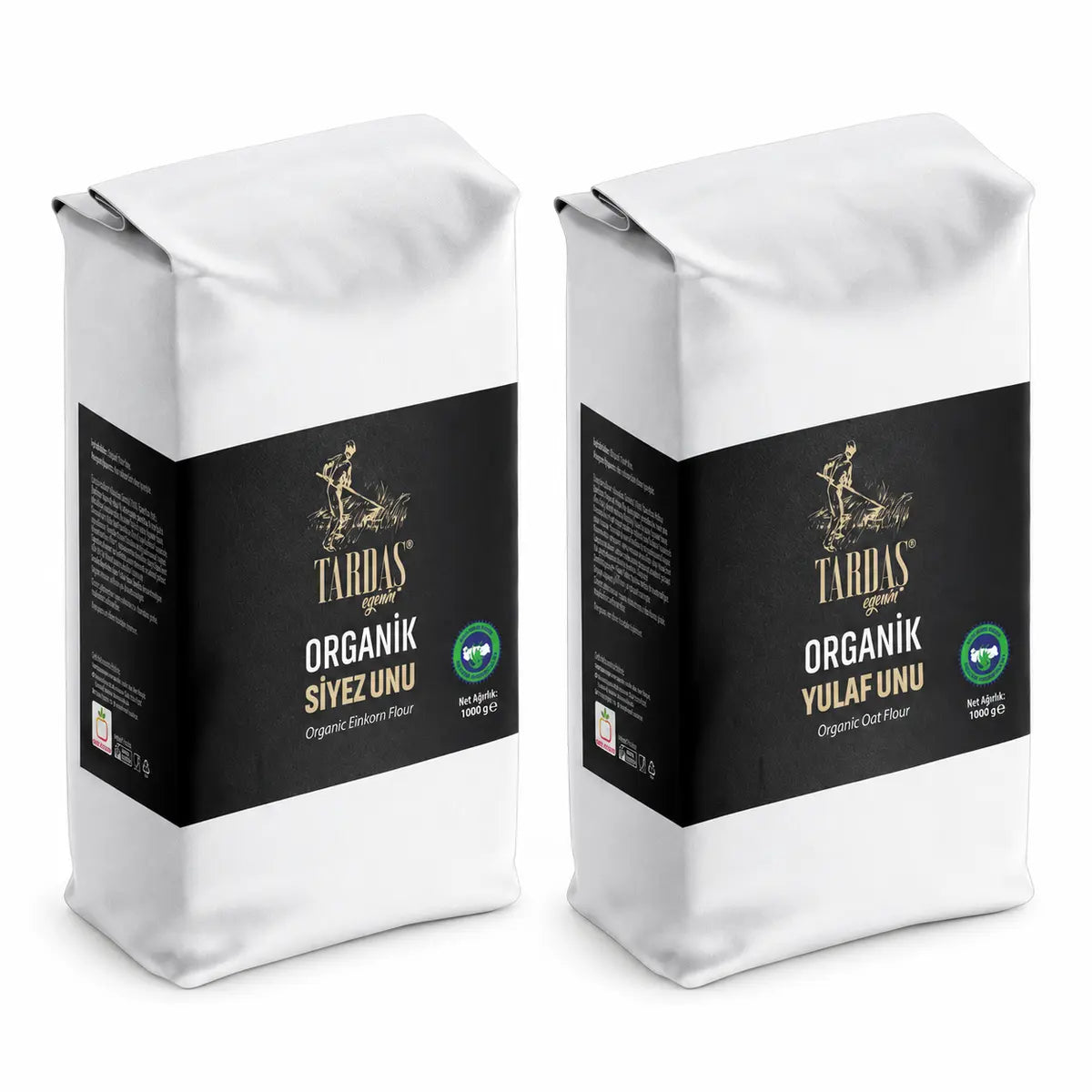 Tardaş Organik Siyez ve Yulaf Unu Seti 2 kg – set içeriği