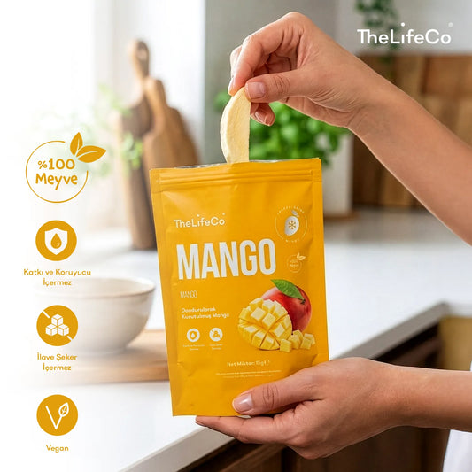 TheLifeCo Freeze Dried – Dondurularak Kurutulmuş Mango 15 g